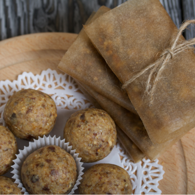 Fruit & nut muesli energy balls- new